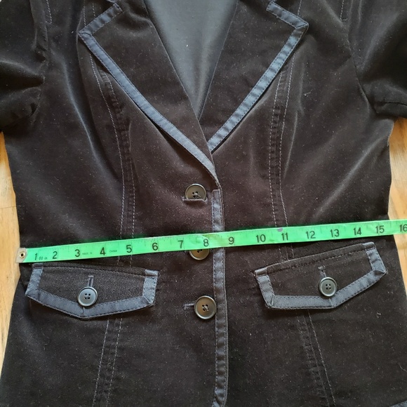 ANN TAYLOR LOFT Black Velour Jacket - Picture 4 of 8
